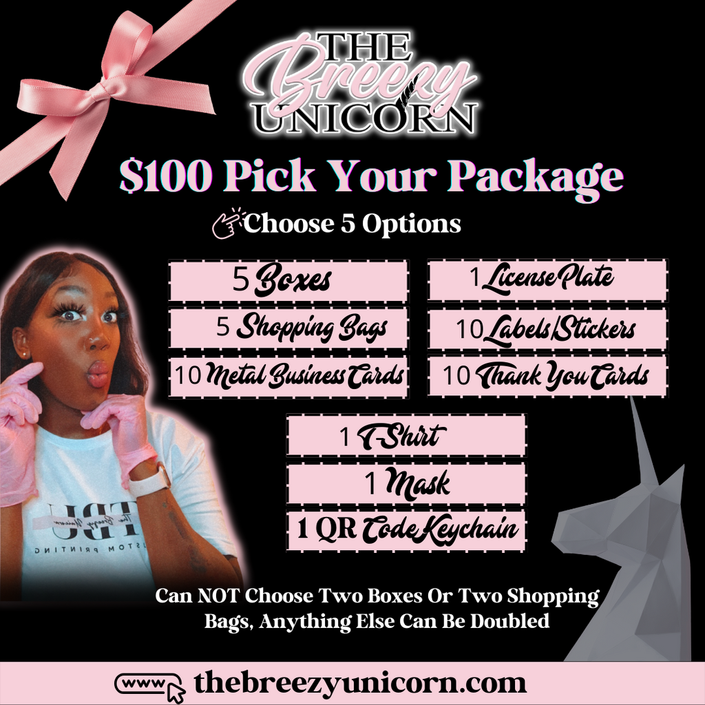 $100 Pick Your Package Deal
