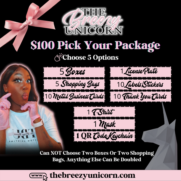 $100 Pick Your Package Deal
